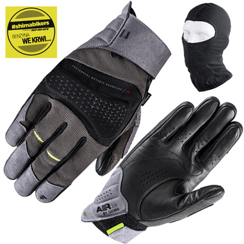 RĘKAWICE MOTOCYKLOWE SHIMA AIR 2.0 MEN SZARE KRÓTKIE MIEJSKIE + GRATISY