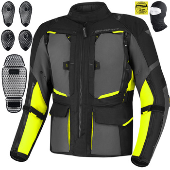 KURTKA MOTOCYKLOWA | SHIMA HERO 2.0 FLUO | MĘSKA TURYSTYCZNA DŁUGA + GRATIS