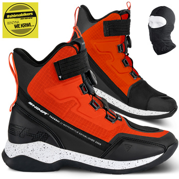 BUTY MOTOCYKLOWE | SHIMA TAKESHI RED | KRÓTKIE MĘSKIE SNEAKERSY + GRATISY