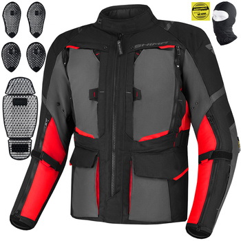 KURTKA MOTOCYKLOWA | SHIMA HERO 2.0 RED | MĘSKA TURYSTYCZNA DŁUGA + GRATIS