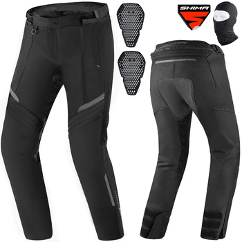 SPODNIE MOTOCYKLOWE | SHIMA RUSH 2.0 BLACK | DAMSKIE WODOODPORNE + GRATISY