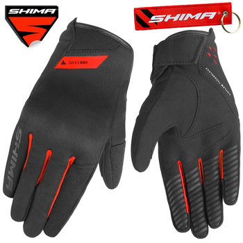 RĘKAWICE MOTOCYKLOWE | SHIMA ONE EVO | KRÓTKIE MIEJSKIE TEKSTYLNE + GRATISY