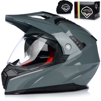  	KASK MOTOCYKLOWY | VITO MOLINO | ENDURO CROSS QUAD ATV + SZYBA + BLENDA 