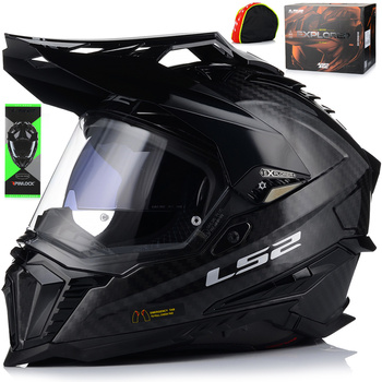 KASK LS2 MX701 C EXPLORER SOLID CARBON-06