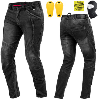 SPODNIE MOTOCYKLOWE | SHIMA GHOST | MĘSKIE JEANSY + OCHRANIACZE + GRATIS