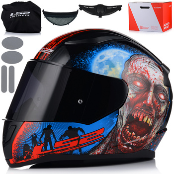 KASK MOTOCYKLOWY LS2 FF353 RAPID II ZOMBIE 06 + CIEMNA PRZYCIEMNIANA SZYBA