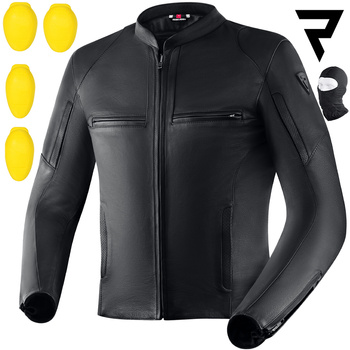 KURTKA MOTOCYKLOWA | REBELHORN RUNNER III BLK | MĘSKA SKÓRZANA + GRATISY