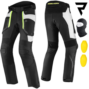 SPODNIE MOTOCYKLOWE | REBELHORN BORG CE | TEKSTYLNE MIEJSKIE + GRATISY