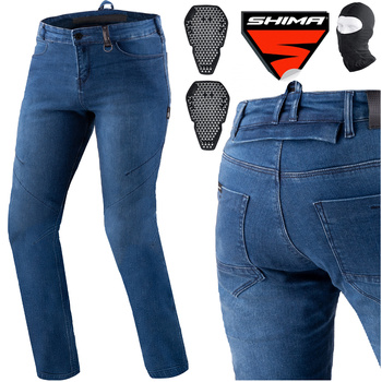 SPODNIE MOTOCYKLOWE | SHIMA RIDER BLUE | MĘSKIE JEANSY AIR FORCE + GRATIS