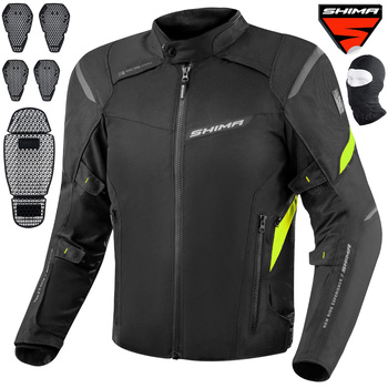 KURTKA MOTOCYKLOWA | SHIMA RUSH 2.0 | MĘSKA TEKSTYLNA WODOODPORNA + GRATIS