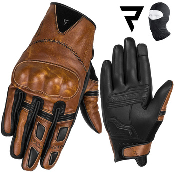 RĘKAWICE MOTOCYKLOWE | REBELHORN THUG II VNT | DAMSKIE SKÓRZANE + GRATISY