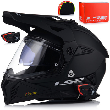KASK MOTOCYKLOWY  LS2 MX702 PIONEER ENDURO CROSS + INTERKOM VITO BLUETOOTH