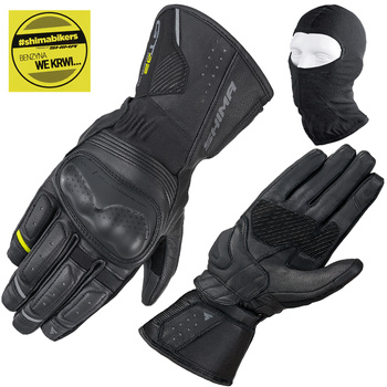 RĘKAWICE MOTOCYKLOWE | SHIMA GT-2 MEN | DŁUGIE SKÓRZANE TURYSTYCZNE GRATIS