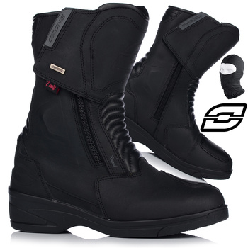 BUTY MOTOCYKLOWE | OZONE RAPID LADY | TURYSTYCZNE SKÓRZANE DAMSKIE + GRATIS