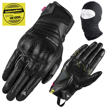 RĘKAWICE MOTOCYKLOWE | SHIMA RUSH LADY | KRÓTKIE DAMSKIE SKÓRA + GRATIS