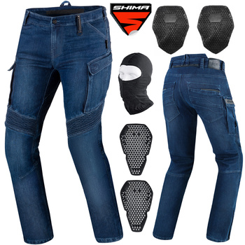 SPODNIE MOTOCYKLOWE | SHIMA GIRO 2.0 URBAN  | MĘSKIE JEANSY BOJÓWKI + GRATISY 36L