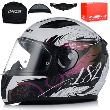 KASK MOTOCYKLOWY LS2 FF353 RAPID II BOHO DAMSKI SYSTEM PINLOCK ECER 22.06