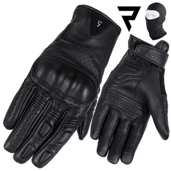 RĘKAWICE MOTOCYKLOWE | REBELHORN THUG II BLK | DAMSKIE WENTYLOWANE + GRATISY