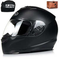 INTEGRALNY KASK MOTOCYKLOWY ZAMKNIĘTY NA MOTOR SKUTER AWINA MATOWY