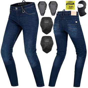 SPODNIE MOTOCYKLOWE | SHIMA DEVON | DAMSKIE JEANSY + OCHRANIACZE + GRATIS