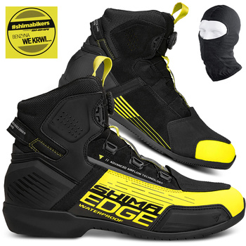  	BUTY MOTOCYKLOWE | SHIMA EDGE WP | KRÓTKIE MĘSKIE WODOODPORNE + GRATISY 44