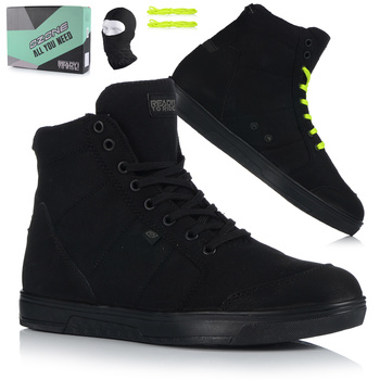 BUTY MOTOCYKLOWE | OZONE TOWN FLUO MESH | MĘSKIE KRÓTKIE TRAMPKI + GRATISY