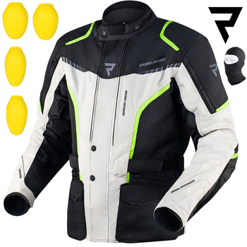 KURTKA MOTOCYKLOWA | REBELHORN HIKER III | TEKSTYLNA WODOODPORNA + GRATISY