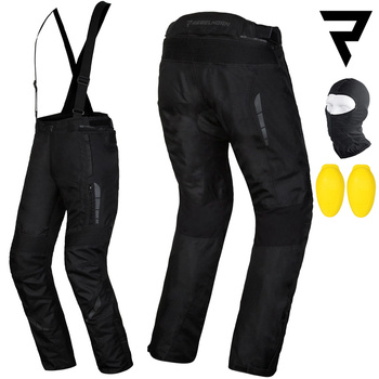 SPODNIE MOTOCYKLOWE| REBELHORN THAR II | TEKSTYLNE WODOODPORNE + GRATISY