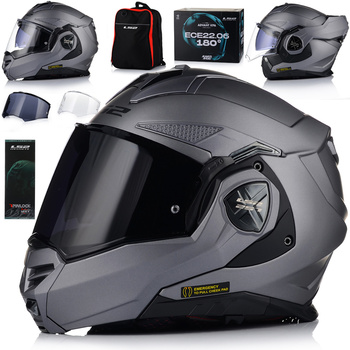 KASK MOTOCYKLOWY | LS2 FF901 ADVANT X 180 | SZCZĘKOWY + PINLOCK + PLECAK