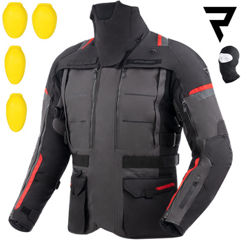 KURTKA MOTOCYKLOWA | REBELHORN CUBBY V | DŁUGA WODOODPORNA MĘSKA + GRATISY