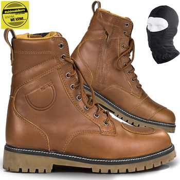 BUTY MOTOCYKLOWE | SHIMA THOMSON BROWN | DAMSKIE SKÓRZANE STYLOWE + GRATISY